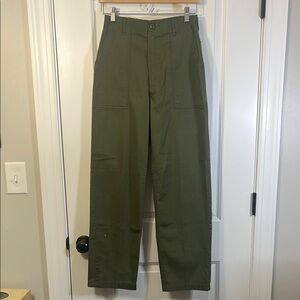 Green army pants size small